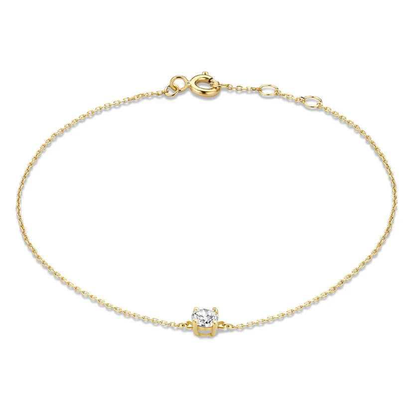 Cléa bright stone-style Stone Bracelet | Gold-Tone