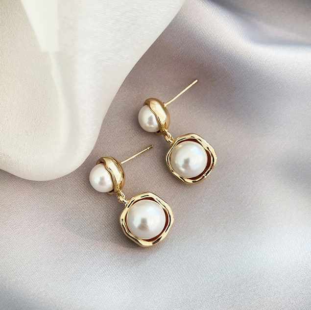 Gold-Tone bead-style Earrings