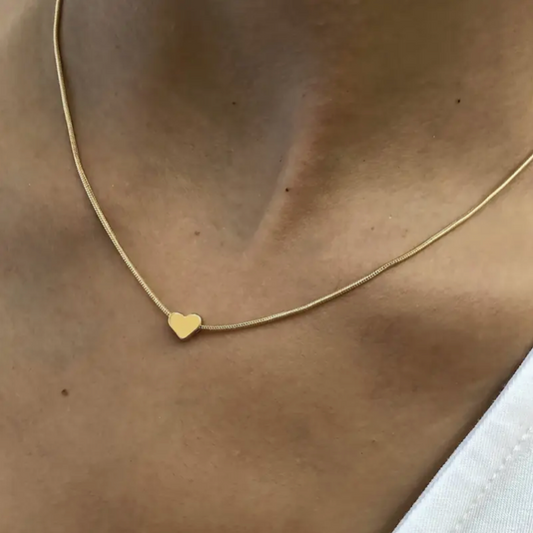 Mini Gold-Tone Heart Necklace