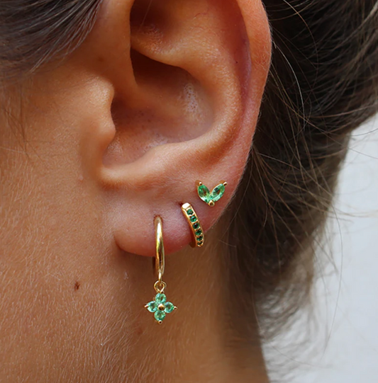 Gold-Tone Stud and Drop Earrings