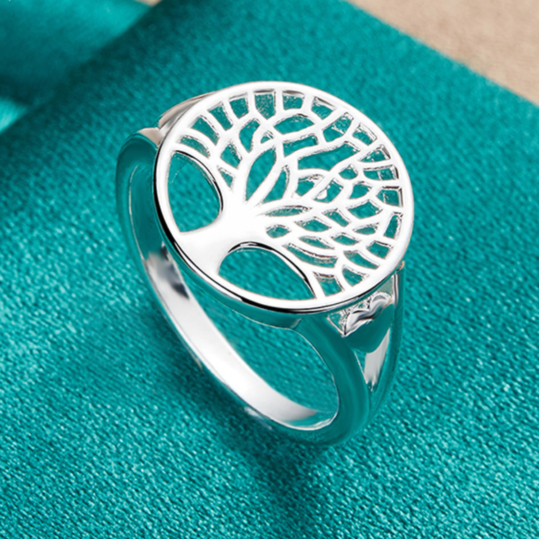 Silver-Tone "Tree of Life" Ring