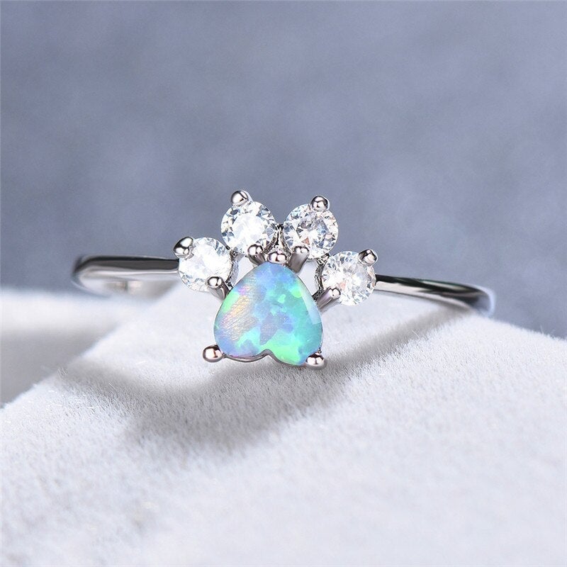 opal-style and zirconite ring