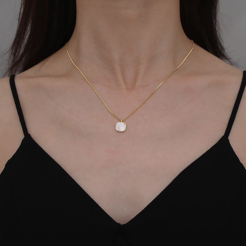 Sophie bead-style Necklace with Gold-Tone Chain