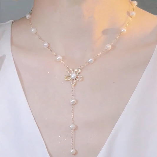 Yvonne floral bead-style necklace