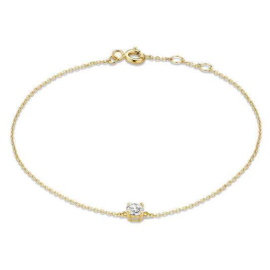 Cléa bright stone-style Stone Bracelet | Gold-Tone
