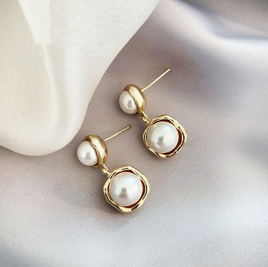 Gold-Tone bead-style Earrings
