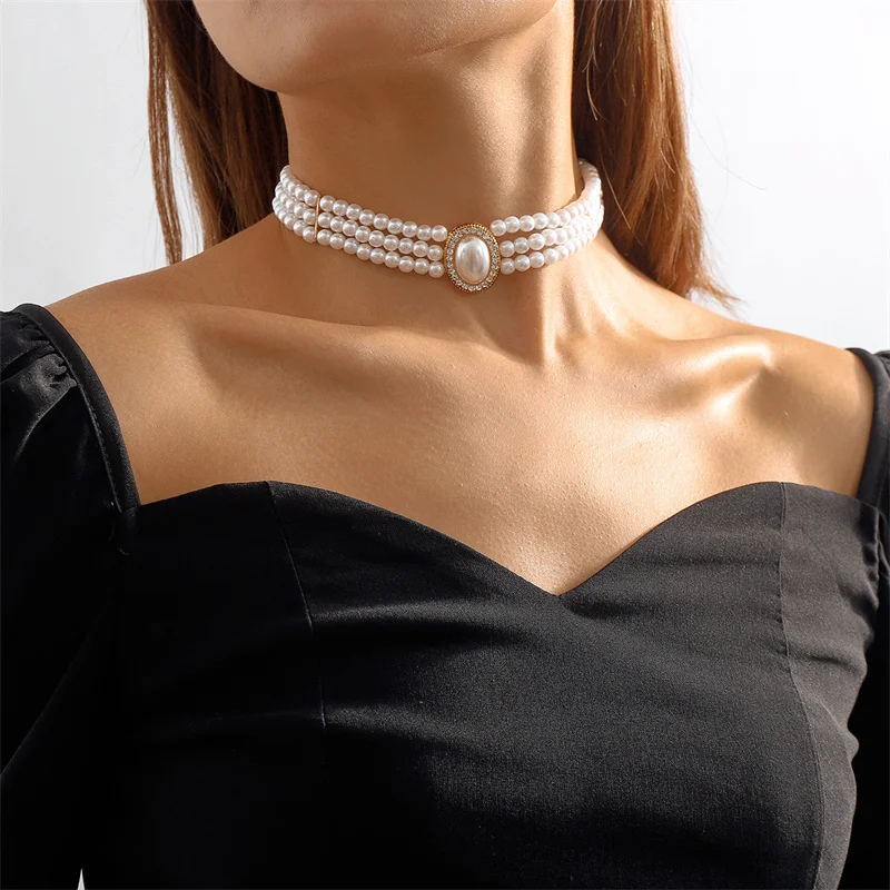 Elegant Three bead-style Necklace