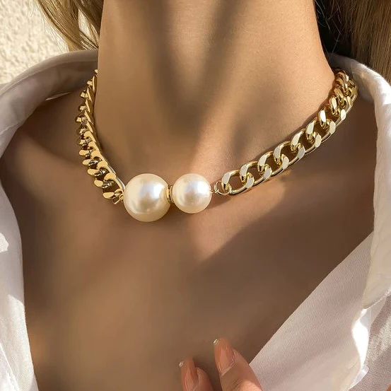 Elegant Double bead-style Necklace