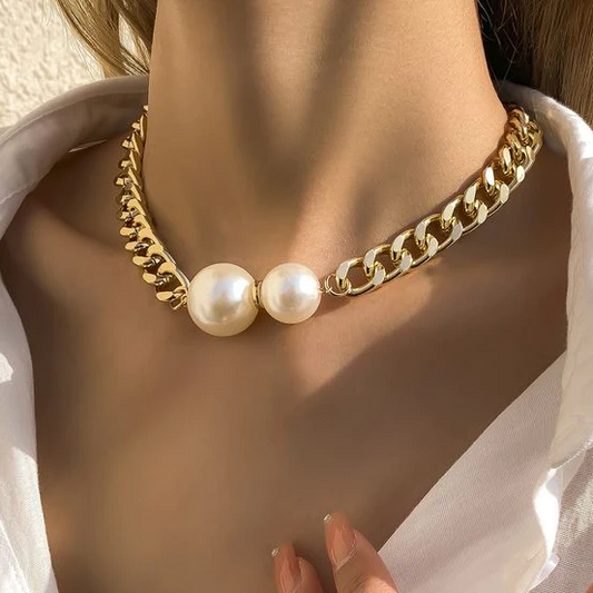 Elegant Double bead-style Necklace