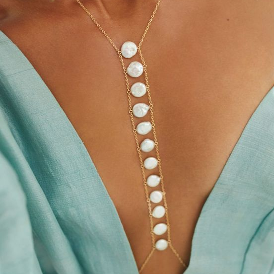 Vintage Hanging bead-style Necklace