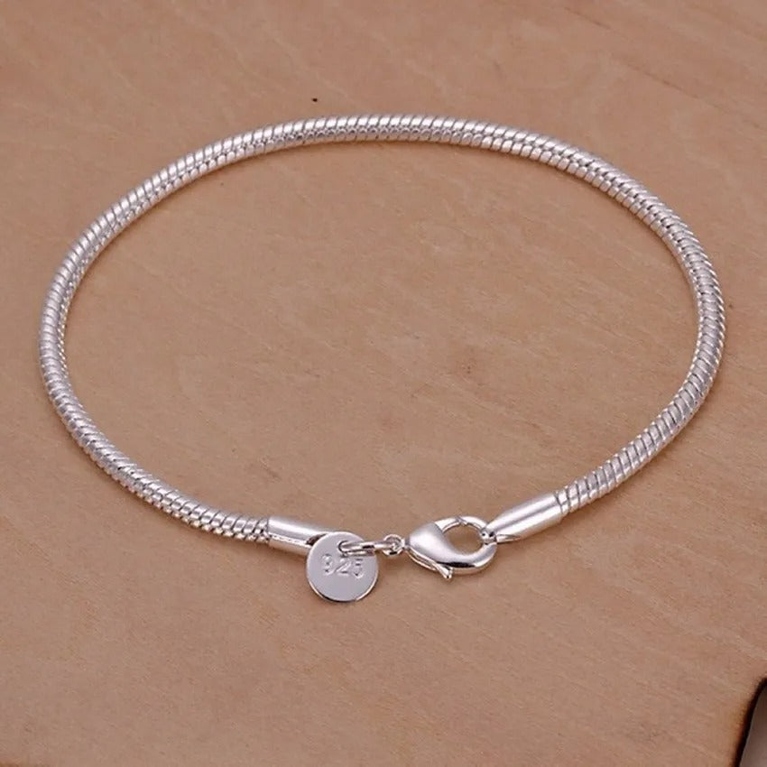 Simple Silver-Tone bracelet with candle holder